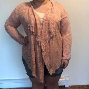 Pink Republic Open Front Cardigan